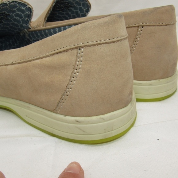 Steve Madden Loafers P-Cay Natural Nubuck Suede Leather in Cream Tan Sz 10 - Picture 8 of 13